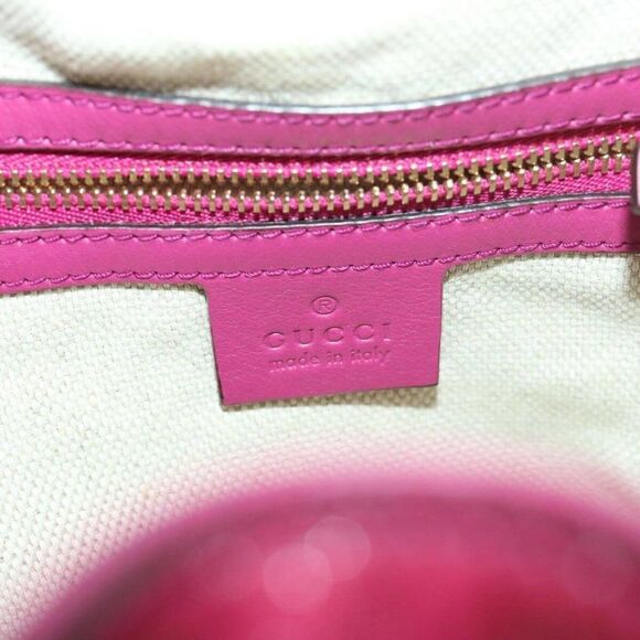 GUCCI Soho Hand Bag Enamel 2way Wine Red - Picture 15 of 15